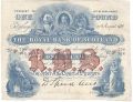 Royal Bank Of Scotland To 1967 1 Pound, 28. 8.1922